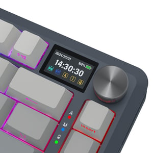 REDRAGON K708GG-RGB-PRO Flekact klawiatura USB + RF Wireless + Bluetooth Czarny, Szary