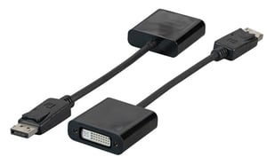 EFB Elektronik EB485V2 adapter kablowy DisplayPort DVI Czarny