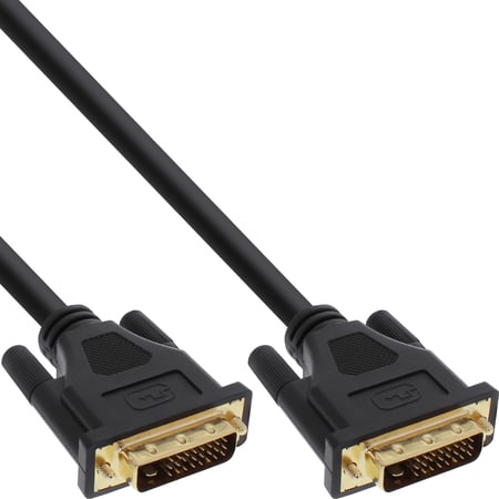 InLine 17775P kabel DVI 5 m DVI-D Czarny