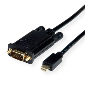 ROLINE 11.04.5978 Kabeladapter 3 m Mini DisplayPort VGA (D-Sub) Schwarz
