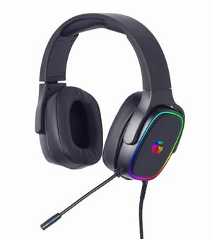Gembird GHS-SANPO-S300 hörlurar/headset, trådbundet, huvudband, gaming, USB typ A, svart