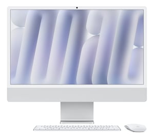 Apple iMac Apple M M4 59,7 cm (23.5") 4480 x 2520 px All-in-One PC 16 GB 1 TB SSD macOS Sequoia Wi-Fi 6E (802.11ax) Srebrny