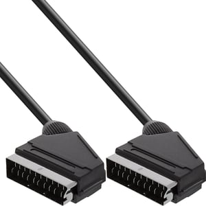 InLine 89975 SCART-kabel 5 m Svart