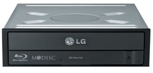 LG BH16NS55 optisk enhet, intern Blu-ray/DVD-kombinationsenhet, svart