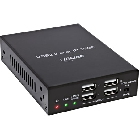 InLine 57886E przedłużacz sieciowy Czarny