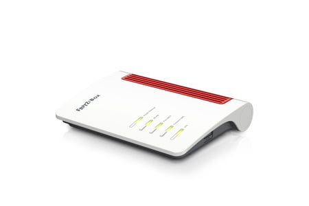 Box 4050 router bezprzewodowy Gigabit Ethernet Dual-band (2.4 GHz/5 GHz) Biały, Czerwony