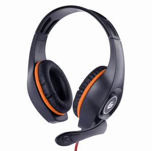 Gembird GHS-05-O hörlurar/headset, trådbundet, huvudband, gaming, svart, orange
