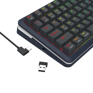 REDRAGON K708-RGB-PRO FLEKACT klawiatura USB + RF Wireless + Bluetooth Czarny