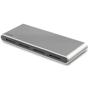 StarTech 4SD4FCRU31C USB 3.2 Gen 1 (3.1 Gen 1) Type-C Card Reader, Black, Silver