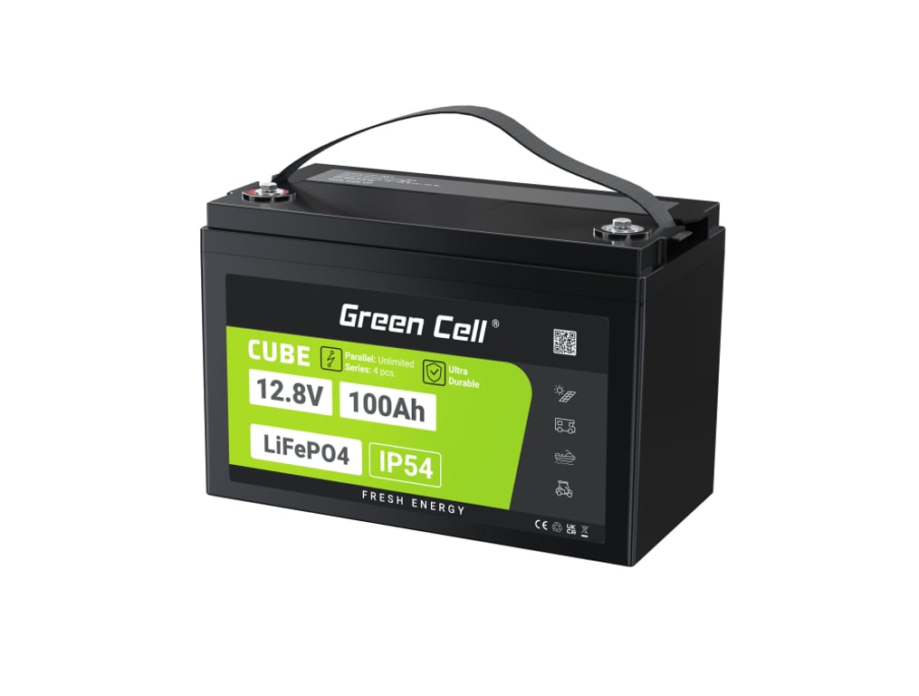 Green Cell CUBE Akumulator LiFePO4 100Ah 12.8V 1280Wh LFPGC12V100AH