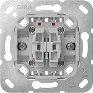 GIRA 310800 przełącznik elektryczny Przełącznik kołyskowy Chrom, Szary