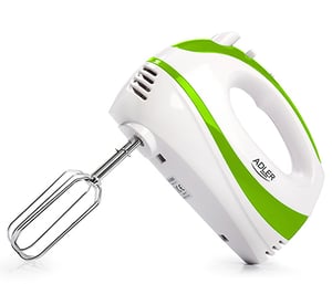 Adler AD 4205G Hand Mixer, 300 W, Green, White