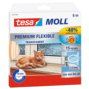 TESA tesamoll 6 m Window/Door Self-Adhesive Transparent