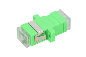 Extralink-Adapter SC/APC, Singlemode, Simplex, mit farblosen Endkappen