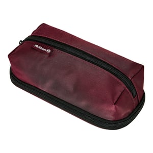 Pelikan Quattro Twill Soft Pencil Case, Diagonal, Burgundy