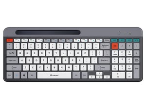 Tracer SHARP RF (2.4G+BT) klawiatura Biuro RF Wireless + Bluetooth QWERTY Szary, Czarny