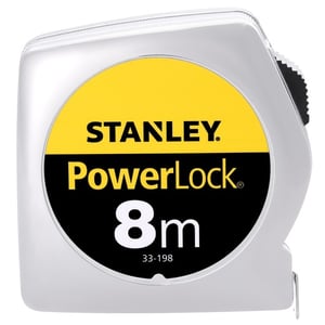 Stanley 0-33-198 8 m Tape Measure, Metal, Metallic