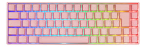 Deltaco GAM-100-P-UK USB + Bluetooth Gaming Keyboard, QWERTZ, British English, Pink