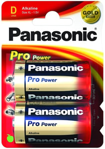 Panasonic 1x2 LR20PPG engångsbatteri, alkaliskt
