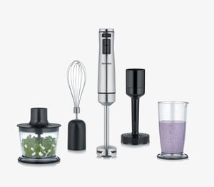 Severin SM 3774 blender 0,7 l Blender immersyjny 1000 W Czarny, Stal nierdzewna