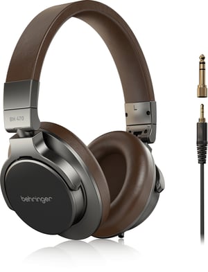 Behringer BH 470 słuchawki/zestaw słuchawkowy Przewodowa Ręczny Muzyka Brązowy