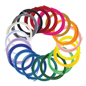 3Doodler Filament FLOW 20 PLA 20 Farben Nachfüllpack Polymilchsäure (PLA) Schwarz, Blau, Dunkelgrün, Dunkelrosa, Gold, Grün, Lila, Marineblau, Orange, Rosa, Transparent, Weiß, Gelb