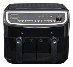 GASTRONOMA 18290003 Double 9 L Standalone 2400 W Low-Fat Fryer, Black, Stainless Steel