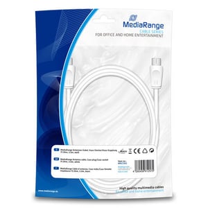 MediaRange MRCS163 koaxialkabel 3 m Koaxialadapter Vit