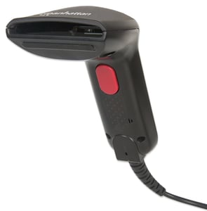Manhattan 178488 Barcode Scanner Handheld 1D CCD Barcode Scanner Black