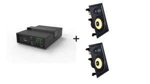 Vivolink Audiopack Subwoofer + 2 x Premium-Einbaulautsprecher (limitiertes Bundle-Angebot) Schwarz, kabelgebunden, 110 W