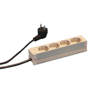 Schroff 60110-201 rozdzielacz zasilania PDU 4 x gniazdo sieciowe 1U Szary