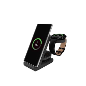 FIXED FIXPOS-SA-BK ładowarka do urządzeń przenośnych Smartwatch, Smartfon, Słuchawki Czarny USB Bezprzewodowe ładowanie Szybkie ładowanie Wewnętrzna