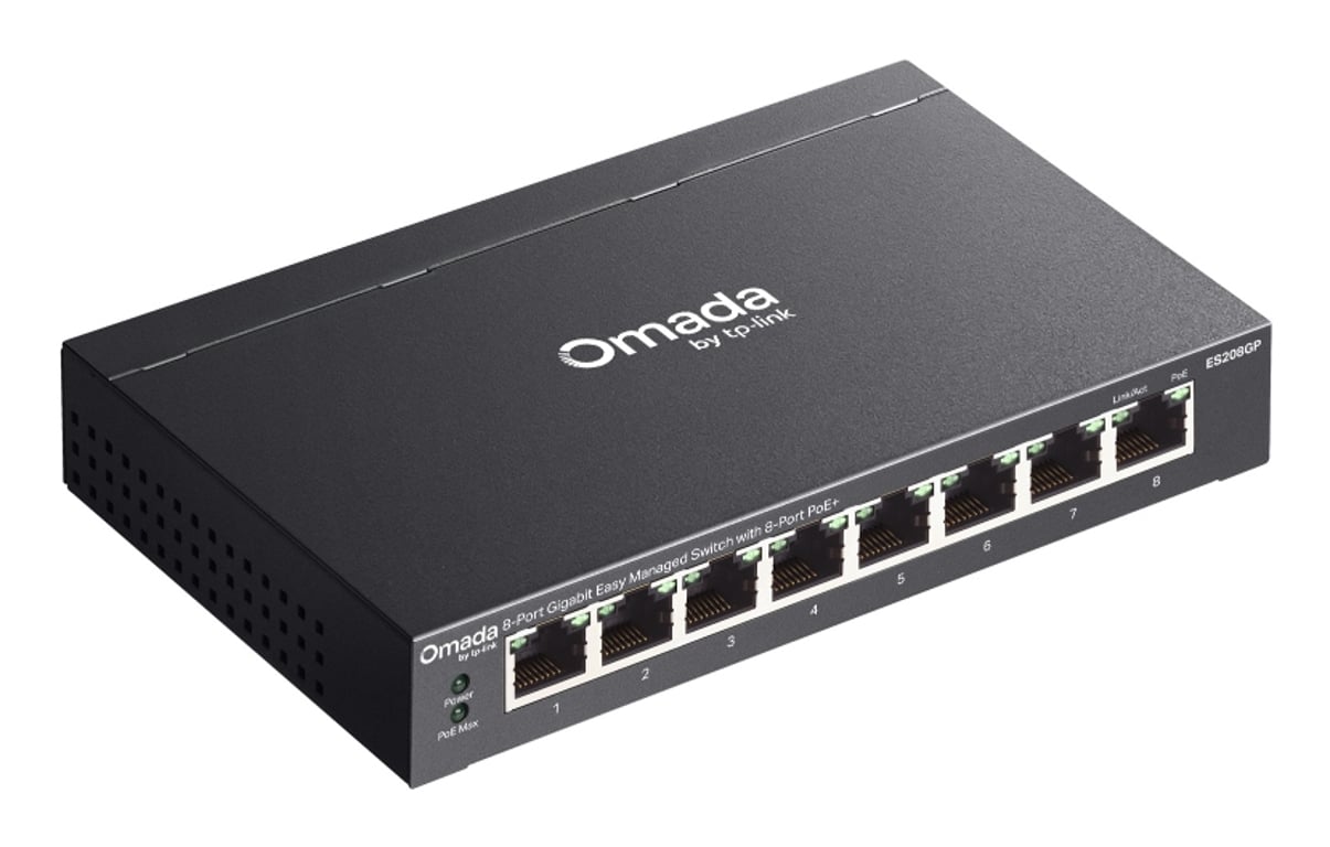 фото Комутатор керований рівня 2 TP-Link Omada ES208GP