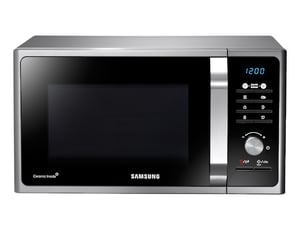 Samsung MS23F301TAS Silver Countertop Solo Microwave, 23 L, 1150 W