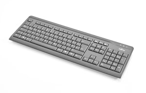 Fujitsu KB410 USB-Tastatur für den Bürogebrauch, schwarz