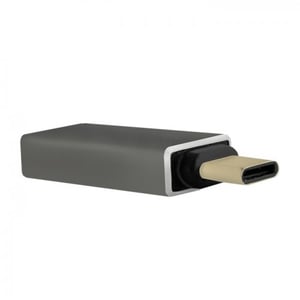 Qoltec 50479 adapter för USB 3.0 Type C-kablar till USB Type A, aluminium