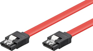 Goobay 93115 SATA-Kabel 0,5 m, SATA 7-polig, rot