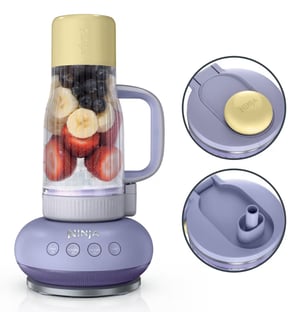Ninja DB351EUPR blender 0,71 l Przenośny mikser 1100 W Lawenda, Żółty
