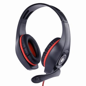 Gembird GHS-05-R hörlurar/headset, trådbundet, huvudband, gaming, svart, rött