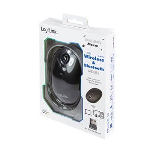 LogiLink ID0204 myszka Biuro Oburęczny RF Wireless + Bluetooth 1600 DPI
