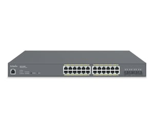 EnGenius ECS1528P verwaltbarer L2+-Gigabit-Ethernet-Switch (10/100/1000) mit PoE-Unterstützung, grau