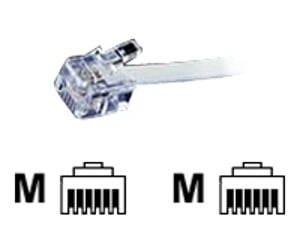 VALUE Telefonkabel – RJ-12 (M) – RJ-12 (M) – 15 m