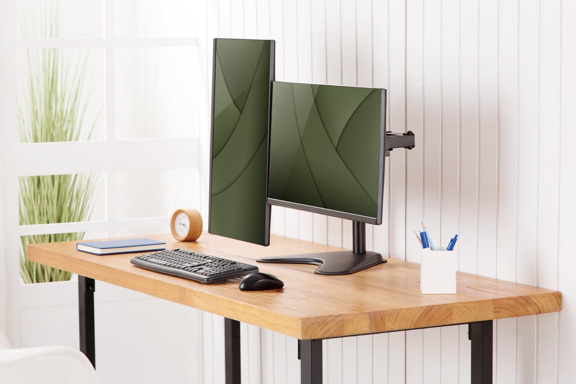 Digitus Stojak na dwa monitory, 2x 32", 2x 8 kg