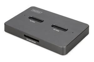 Digitus DA-71546-1 USB 3.2 Gen 2 (3.1 Gen 2) Type-C-Dockingstation für Festplatten, schwarz