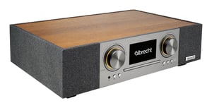 Albrecht DR 1000 Analogowe i cyfrowe 30 W FM, DAB+ Orzech włoski Odtwarzacz mp3