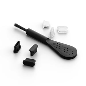 Mobile Origin MO-CL1-BLK-CLR Port Plate Cover, 6-pack, USB Type-C