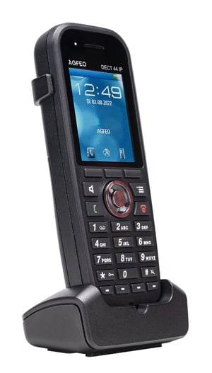 AGFEO DECT 44 IP telefon VoIP Czarny TFT