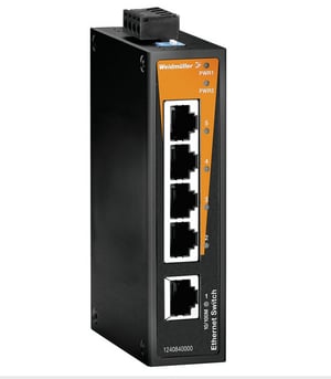 Weidmüller IE-SW-BL05-5TX Nie zarządzany Fast Ethernet (10/100) Czarny
