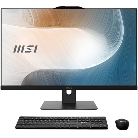 MSI Modern AM272P 1M-1293XEU komputer wielofunkcyjny All-in-One Intel Core 5 120U 68,6 cm (27") 1920 x 1080 px All-in-One PC 16 GB DDR5-SDRAM 512 GB SSD Wi-Fi 6E (802.11ax) Czarny