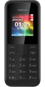 Nokia 105 Dual SIM 3,56 cm (1,4") 69,6 g Svart